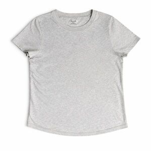 Madewell Light Gray Heather Crew Neck Tee Womens Size Medium